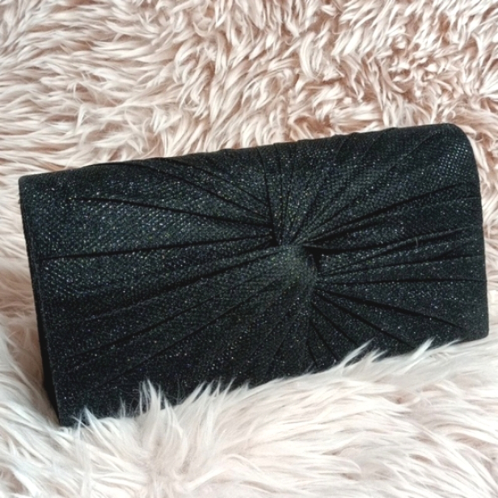 Shimmer Evening Formal Glitter Sparkle Envelope Clutch